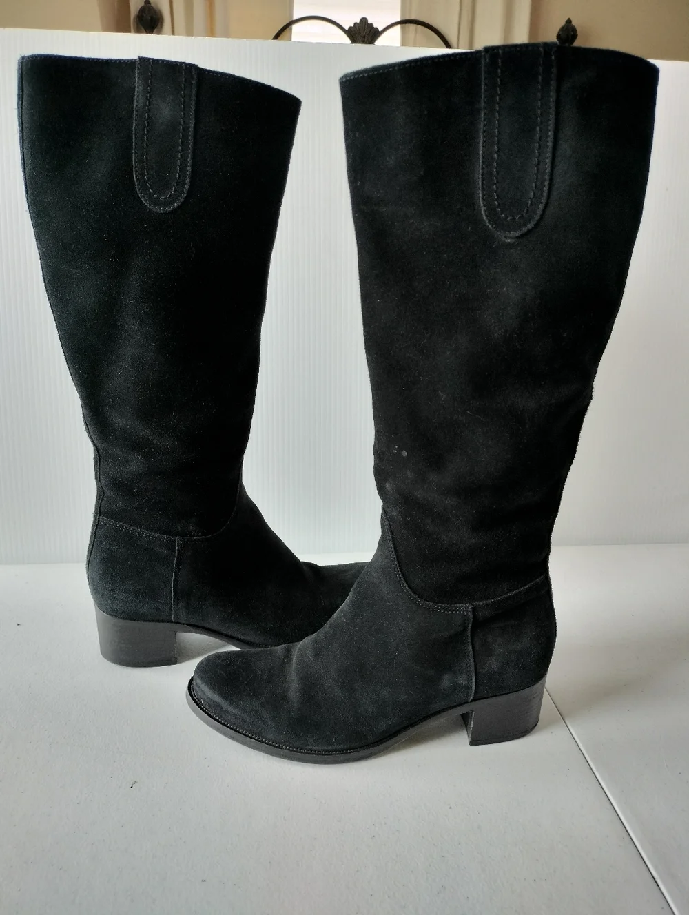 La Canadienne City Dry Jack Waterproof Black Suede Boots 8.5 Equestrian Riding